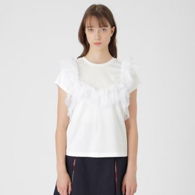 ブルーレーベル　クレストブリッジ　日本製　半袖　カットソー　Tシャツ　38 良品 BLUE LABEL CRESTBRIDGE ブルーレーベル クレストブリッジ