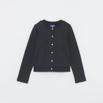 ブルーレーベルクレストブリッジ クリアコンパクト裏毛カーディガン ネイビー M ブルーレーベル・クレストブリッジ BLUE LABEL CRESTBRIDGE