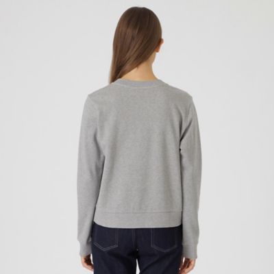 未使用 BLUE LABEL CRESTBRIDGE ブルーレーベル エンブレムフロッキープルオーバー トレーナー 38 長袖 レディース AT1652A32 未使用 BLUE LABEL CRESTBRIDGE ブルーレーベル エンブレム
