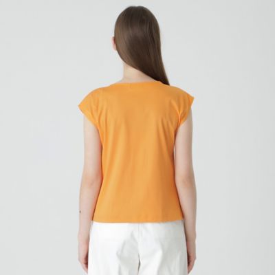 コンパクトピマスムースチェックリボンＴシャツ（５５Ｐ０６５３５＿＿）