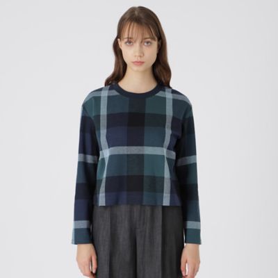 未使用級✨ブルーレーベルクレストブリッジ　チェック 長袖 カットソー 店舗限定】クレストブリッジチェックツイルドビーオーバーペン