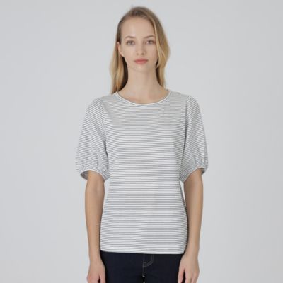 ＜BLUE LABEL CRESTBRIDGE (Women)＞パフスリーブＴシャツ（５５Ｐ０７１４９＿＿）