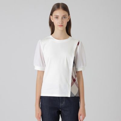 ♡新品タグ付きブルーレーベル クレストブリッジ　半袖カットソー　モカ　38 ブルーレーベルクレストブリッジ 半袖カットソー サイズ38 M