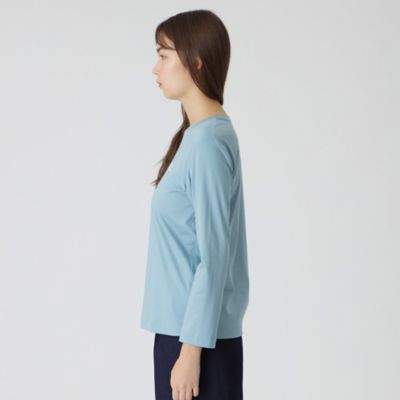 ロゴプリントロングTシャツ（55P10470＿＿） | BLUE