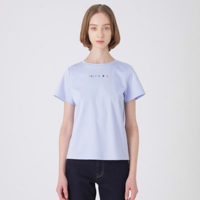 ＜三越伊勢丹/公式＞ BLUE LABEL CRESTBRIDGE (Women)/ブルーレーベル・クレストブリッジ ロゴプリントTシャツ アオ トップス【三越伊勢丹/公式】