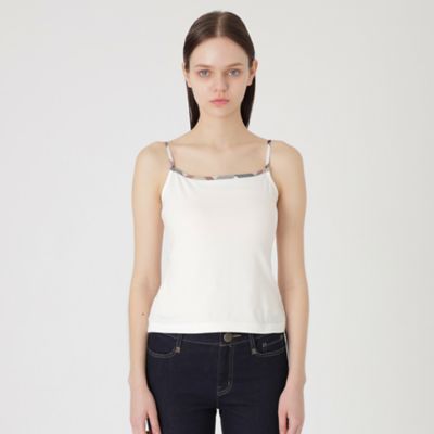 ＜BLUE LABEL CRESTBRIDGE (Women)＞ソフトコットンキャミソール（５５Ｐ１２３５４＿＿）