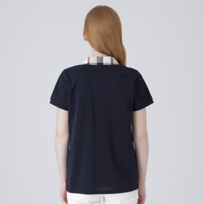 BLUE LABEL ネイビー 五分丈ポロシャツ SSNT70-332-29 ドライTシャツ 00300－ACT 031 ネイビー 3L～5L