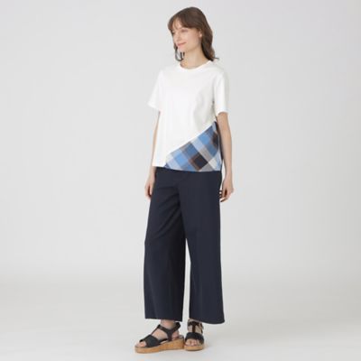 コンパクトピマスムースバイアスチェックＴシャツ（５５Ｐ１４５３５＿＿）
