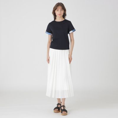 コンパクトピマスムースバックチェックＴシャツ（５５Ｐ１５５３５＿＿）
