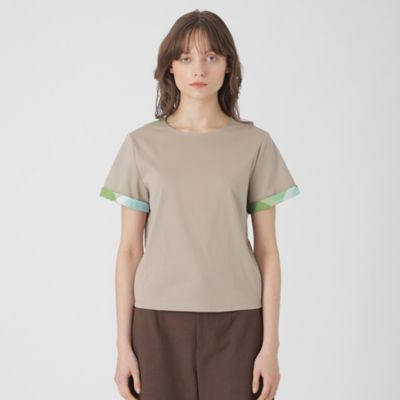 コンパクトピマスムースバックチェックＴシャツ（５５Ｐ１５５３５＿＿）