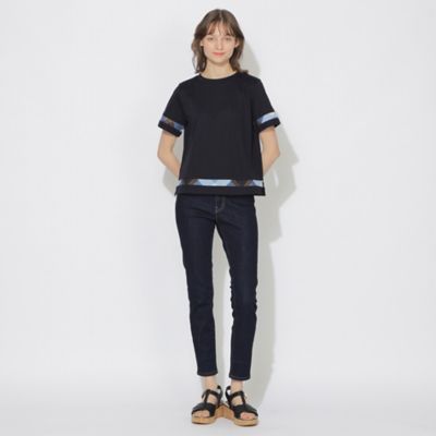 【ＷＥＢ限定】バイオシルケットスムースチェックラインＴシャツ（５５Ｐ１７５７０＿＿）
