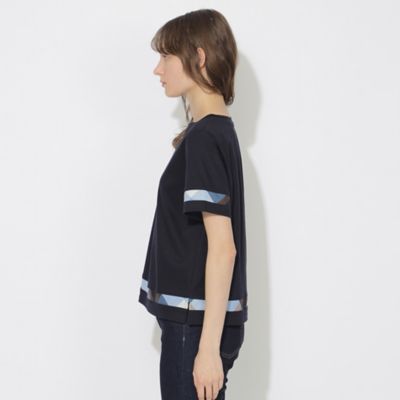 【ＷＥＢ限定】バイオシルケットスムースチェックラインＴシャツ（５５Ｐ１７５７０＿＿）