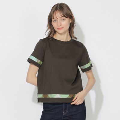 【ＷＥＢ限定】バイオシルケットスムースチェックラインＴシャツ（５５Ｐ１７５７０＿＿）