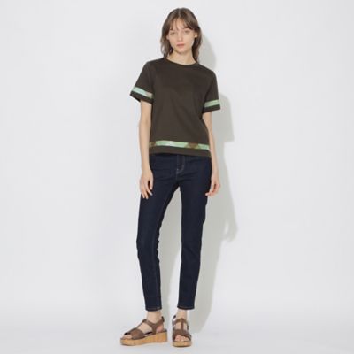 【ＷＥＢ限定】バイオシルケットスムースチェックラインＴシャツ（５５Ｐ１７５７０＿＿）