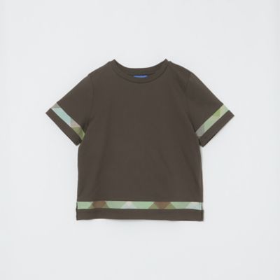 【ＷＥＢ限定】バイオシルケットスムースチェックラインＴシャツ（５５Ｐ１７５７０＿＿）