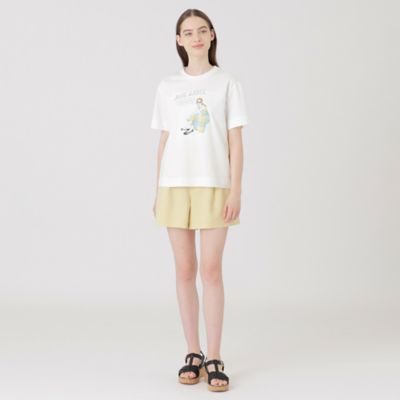 星陽子コラボ】ピマコットンプレーティング天竺イラストTシャツ