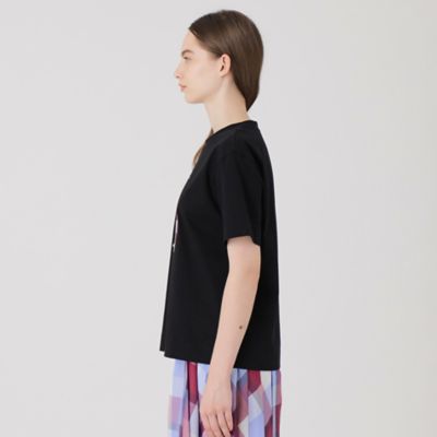 新品タグ24SS✨ブルーレーベルクレストブリッジ ピマコットン天竺Tシャツ 黒 BLUE LABEL / BLACK LABEL CRESTBRIDGE｜【一部店舗限定】パネル