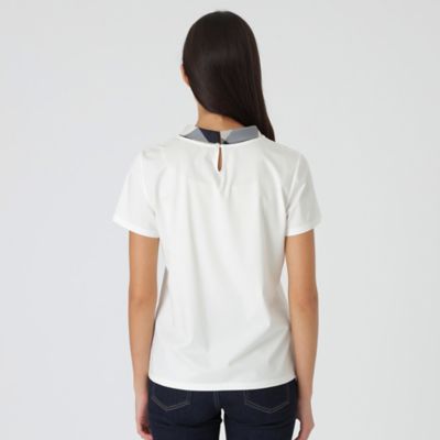 ピマコットンプレーティング天竺ボウタイＴシャツ（５５Ｐ２６３１７＿＿）
