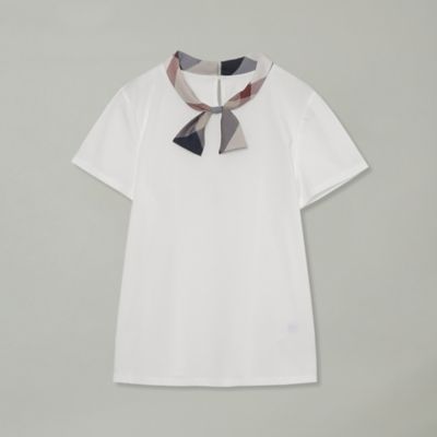 ピマコットンプレーティング天竺ボウタイＴシャツ（５５Ｐ２６３１７＿＿）