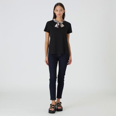 ピマコットンプレーティング天竺ボウタイＴシャツ（５５Ｐ２６３１７＿＿）