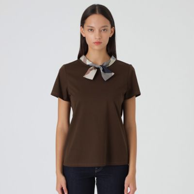 ピマコットンプレーティング天竺ボウタイＴシャツ（５５Ｐ２６３１７＿＿）