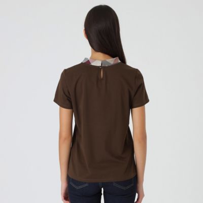 ピマコットンプレーティング天竺ボウタイＴシャツ（５５Ｐ２６３１７＿＿）