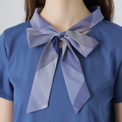 ブルーレーベルクレストブリッジ プレーティングシルケット天竺ボウタイカットソーM BLUE LABEL CRESTBRIDGE（ブルーレーベルクレストブリッジ）の