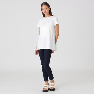 一部店舗限定】ハイゲージポンチティアードトップス