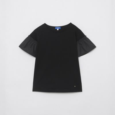 【一部店舗限定】プレーティング天竺フリルスリーブカットソー（５５Ｐ３７３６１＿＿）