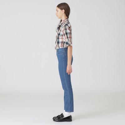 ライトデニムハイライズストレートパンツ（55R02604＿＿
