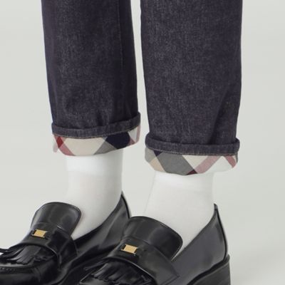 デニムハイライズストレートパンツ（５５Ｒ０３４０７＿＿）
