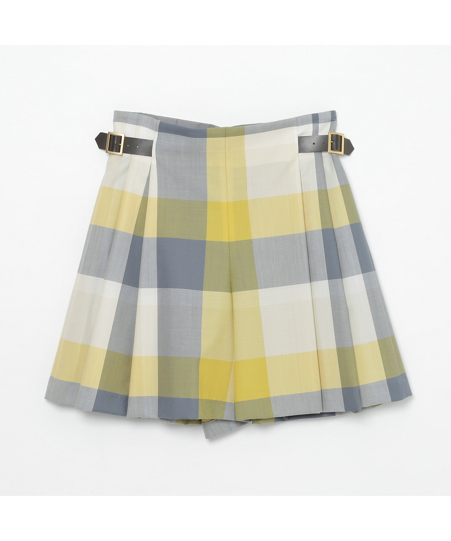 クレストブリッジチェックウールポプリンキュロットパンツ クレストブリッジチェックウールポプリンキュロットパンツ
