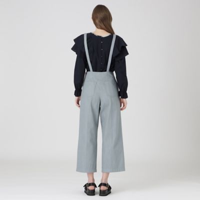 ハーブカラーシャンブレーツイルサロペットパンツ