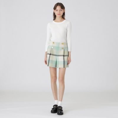 【一部店舗限定】クレストブリッジチェックツィードショートパンツ（５５Ｒ０７５６２＿＿）