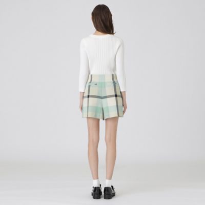 【一部店舗限定】クレストブリッジチェックツィードショートパンツ（５５Ｒ０７５６２＿＿）