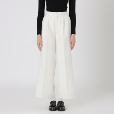 ウールブレンドサキソニーワイドパンツ（55R07653＿＿