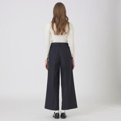 ウールブレンドサキソニーワイドパンツ（55R07653＿＿