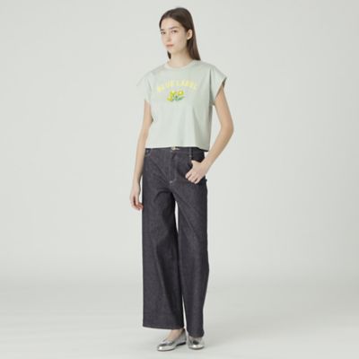 一部店舗限定】ストレッチデニムワイドパンツ