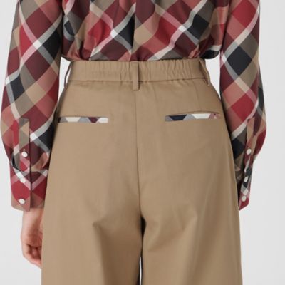 【BLUE LABEL CRESTBRIDGE】ウエストリボンワイドパンツ BLUE LABEL CRESTBRIDGE（ブルーレーベルクレストブリッジ）の