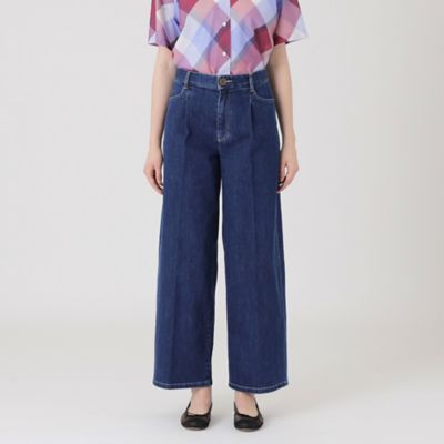 ＜BLUE LABEL CRESTBRIDGE (Women)＞ストレッチデニムワイドパンツ（５５Ｒ１４６６８＿＿）
