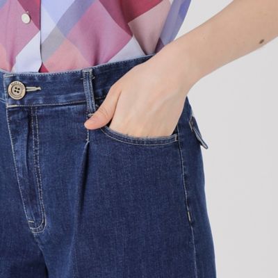 極美品　ブルーレーベルクレストブリッジ　柔らかストレッチ　ソフトデニム 未使用級 ブルーレーベルクレストブリッジパンツ ストレッチ