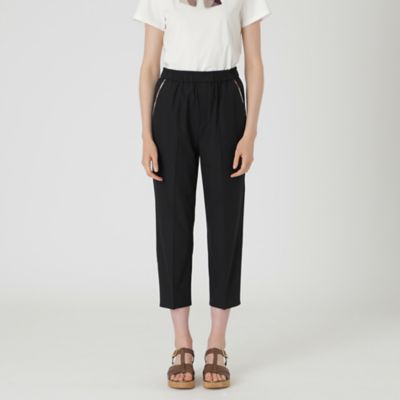 人気❤️ブルーレーベルクレストブリッジ　テーパードパンツ　ストレッチ　黒　リボン ブルーレーベルクレストブリッジ テーパードパンツ ブラック