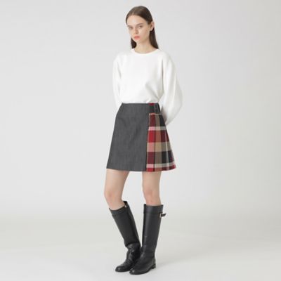 スラブシャンブレーデニムミニスカート（55S01507＿＿