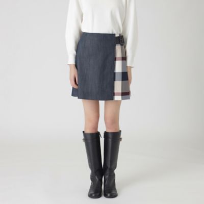 【美品】ブルーレーベル　クレストブリッジ　ミニスカート　濃紺　M BLUE LABEL CRESTBRIDGE - ♡超美品 ブルーレーベルクレスト