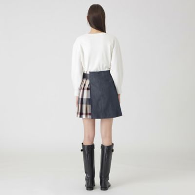 BLUE LABEL スラブシャンブレーデニムミニスカート スラブシャンブレーデニムミニスカート（55S01507＿＿