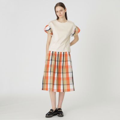 クレストブリッジチェックドビータフタタックスカート 