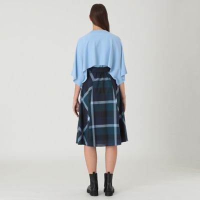 【着用1回】ブルーレーベルクレストブリッジ　ウールチェックプリーツスカート 着用1回】ブルーレーベルクレストブリッジ ウールチェック