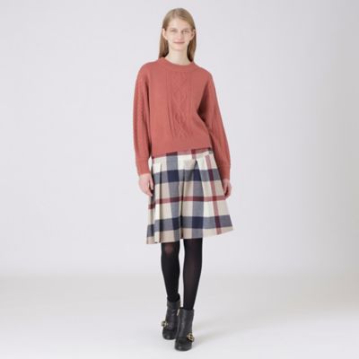 ブルーレーベル　クレストブリッジチェックフラノスカート クレストブリッジチェックフラノスカート（55S07858＿＿