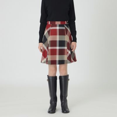 ＜BLUE LABEL CRESTBRIDGE (Women)＞クレストブリッジチェッククロッシングビエラスカート（５５Ｓ０８４１０＿＿）