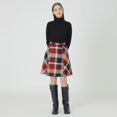 クレストブリッジチェッククロッシングビエラスカート（５５Ｓ０８４１０＿＿）